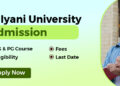 Kalyani University admission